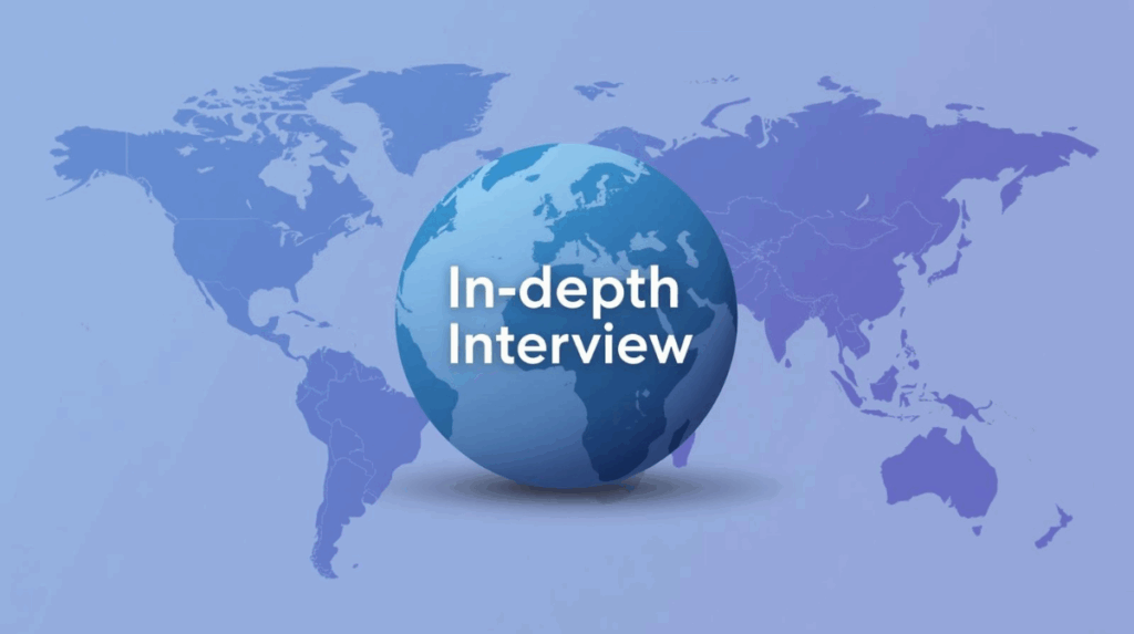 日本語でデプスインタビュー、英語では?